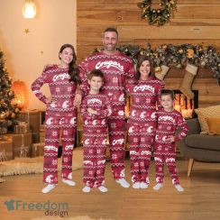 Washington State Cougars Ncaa Ugly Pattern Family Holiday Pajamas Fun Christmas Gifts For The Family