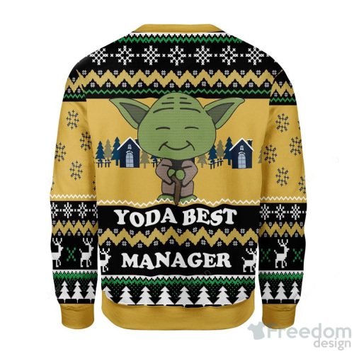 Yoda Best Manager Christmas Ugly Sweater Special Gift For Men Women Product Photo 2