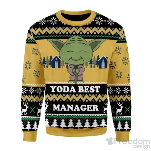 Yoda Best Manager Christmas Ugly Sweater Special Gift For Men Women Product Photo 1