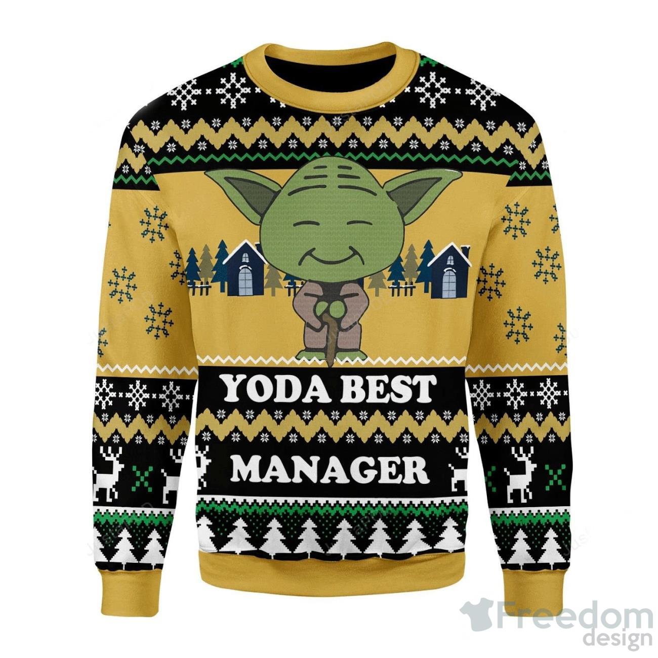 Yoda Best Manager Christmas Ugly Sweater Special Gift For Men Women Product Photo 1