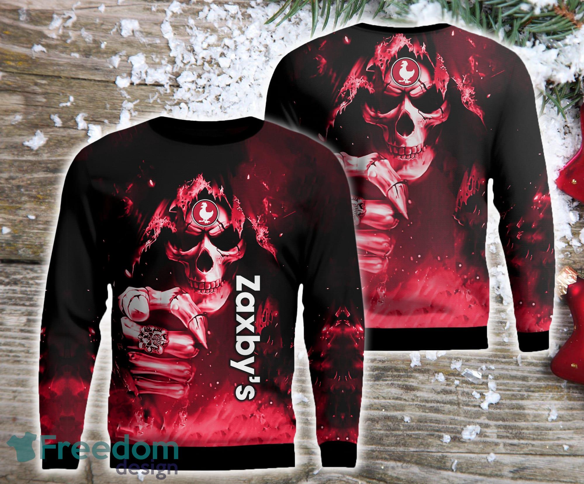 zaxby's Skull 3D Sweater Logo Brands Gift For Men And Women Christmas Holidays image zaxby's Skull 3D Sweater Logo Brands Gift For Men And Women Christmas Holidays