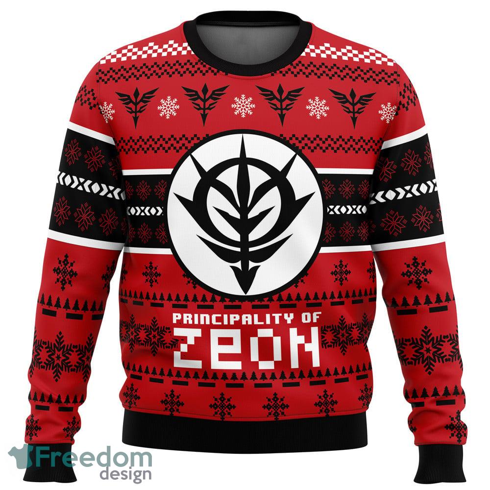 Zeon The Gundam Sweater Xmas Funny All Over Print Gift For Fans Ugly Christmas image Zeon The Gundam Sweater Xmas Funny All Over Print Gift For Fans Ugly Christmas - Zeon The Gundam Ugly Christmas Sweater_1
