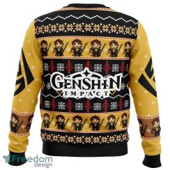 Zhongli Genshin Impact Sweater Xmas Funny All Over Print Gift For Fans Ugly Christmas - Zhongli Genshin Impact Ugly Christmas Sweater_3