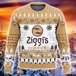 Ziggi’s Coffee All Over Printed Ugly Christmas Sweater Trending Christmas Gift Ideas