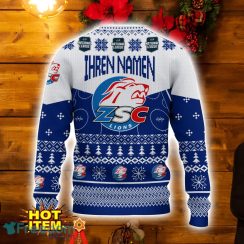 ZSC Lions 3D Ugly Christmas Sweater Christmas Holiday Gift Custom Name For Sport Team Product Photo 3