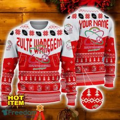Zulte Waregem 3D Ugly Christmas Sweater Christmas Holiday Gift Custom Name For Sport Team