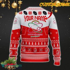 Zulte Waregem Snowflakes Tree Custom Name Ugly Christmas Sweater New For Fans Gift Holidays Christmas - Zulte Waregem 3D Sweater Christmas Photo 3