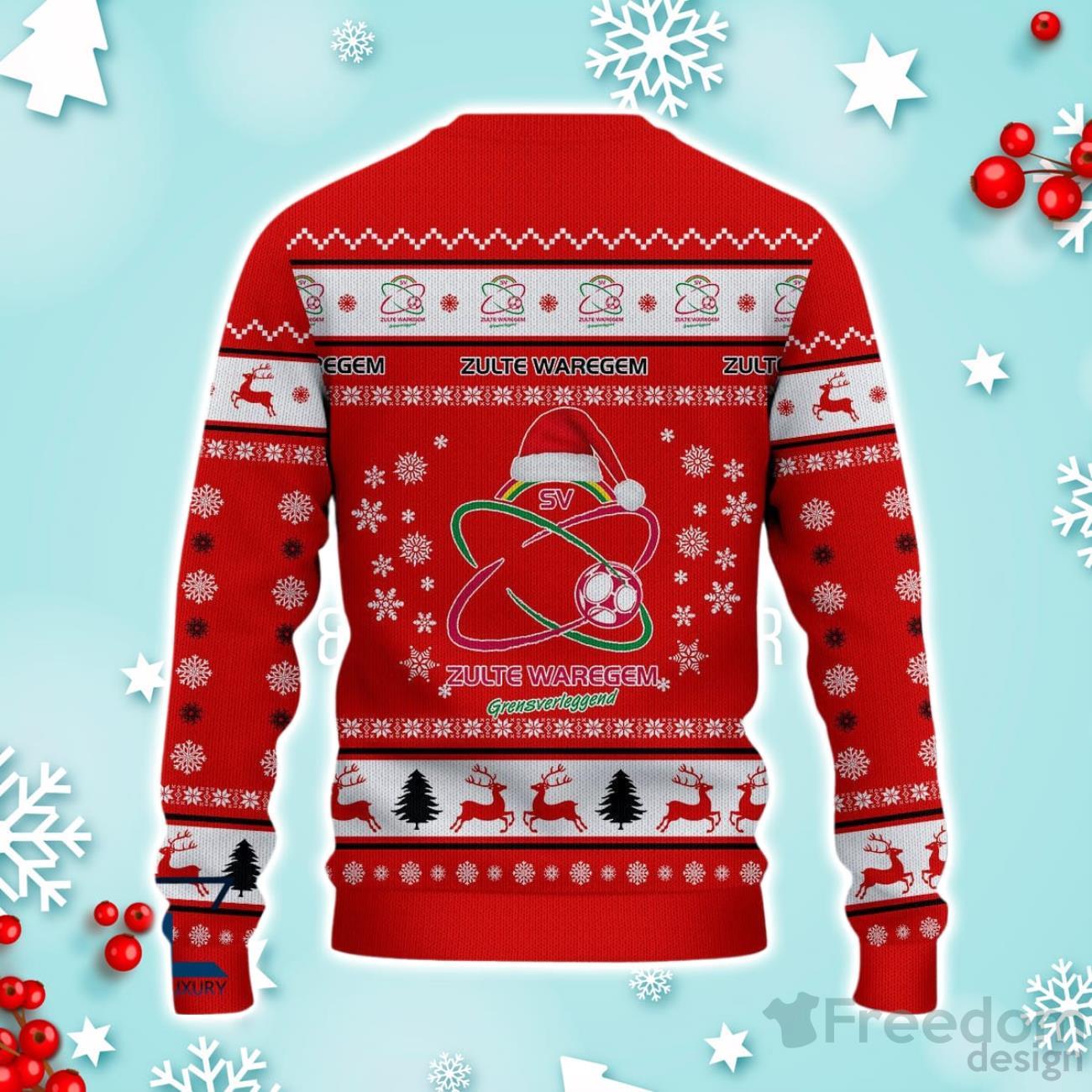 Zulte Waregem Ugly Christmas Sweater Great Gift For Fans Zulte Waregem Ugly Christmas Sweater Great Gift For Fans Product Photo 3