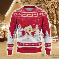 Zundapp Logo Wearing Santa Hat Christmas Gift Ugly Christmas Sweater For Men And Women Gift Product Photo 2