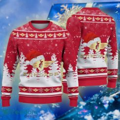 Zundapp Racing Golden Logo Car Truck Motor Santa Hat Christmas Tree Ugly 3D Sweater