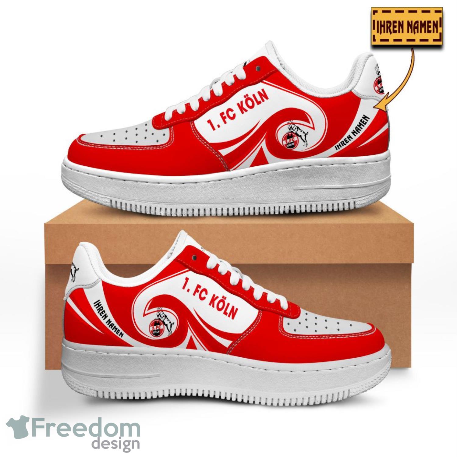 1. FC Koln Air Force Shoes For Men And Women Custom Name 1. FC Koln Air Force Shoes For Men And Women Custom Name Product Photo 2