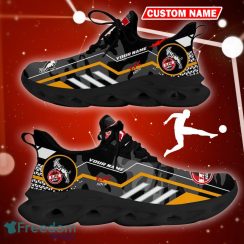 1. FC Koln Logo Chunky Sneakers Camo Black Max Soul Shoes Custom Name - 1. FC Koln Logo Camo Chunky Sneakers Triangle Pattern Max Soul Shoes Photo 3