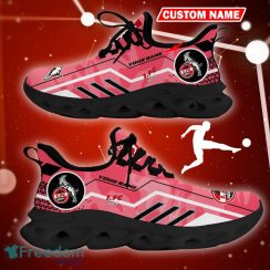 1. FC Koln Logo Chunky Sneakers Camo Pink Max Soul Shoes Custom Name - 1. FC Koln Logo Camo Chunky Sneakers Triangle Pattern Max Soul Shoes Photo 4