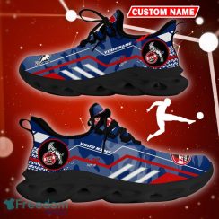 1. FC Koln Logo Running Sneakers Camo Blue Max Soul Shoes Custom Name - 1. FC Koln Logo Camo Chunky Sneakers Triangle Pattern Max Soul Shoes Photo 7