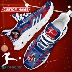 1. FC Koln Logo Running Sneakers Camo Blue Max Soul Shoes Custom Name