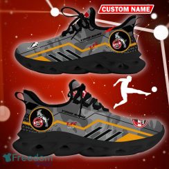 1. FC Koln Logo Running Sneakers Camo Grey Max Soul Shoes Custom Name - 1. FC Koln Logo Camo Chunky Sneakers Triangle Pattern Max Soul Shoes Photo 5