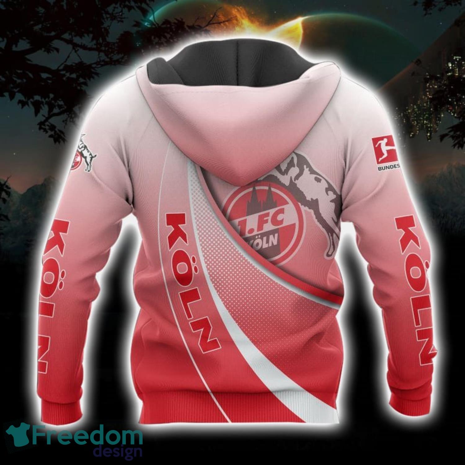 1. FC Koln Printing Hoodie 3D All Over Printed Unisex Hoodie image 1. FC Koln Printing Hoodie 3D All Over Printed Unisex Hoodie Product Photo 2