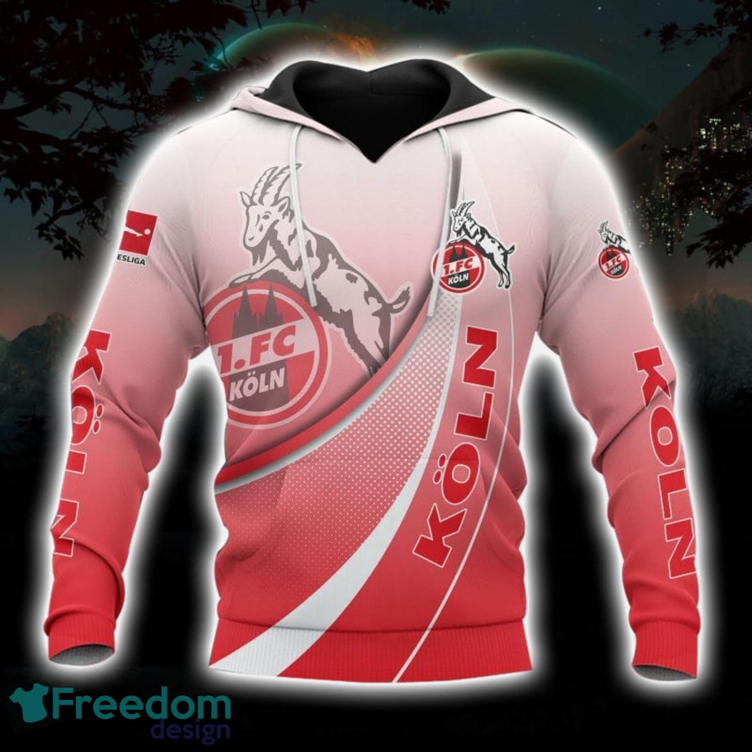 1. FC Koln Printing Hoodie 3D All Over Printed Unisex Hoodie image 1. FC Koln Printing Hoodie 3D All Over Printed Unisex Hoodie Product Photo 1