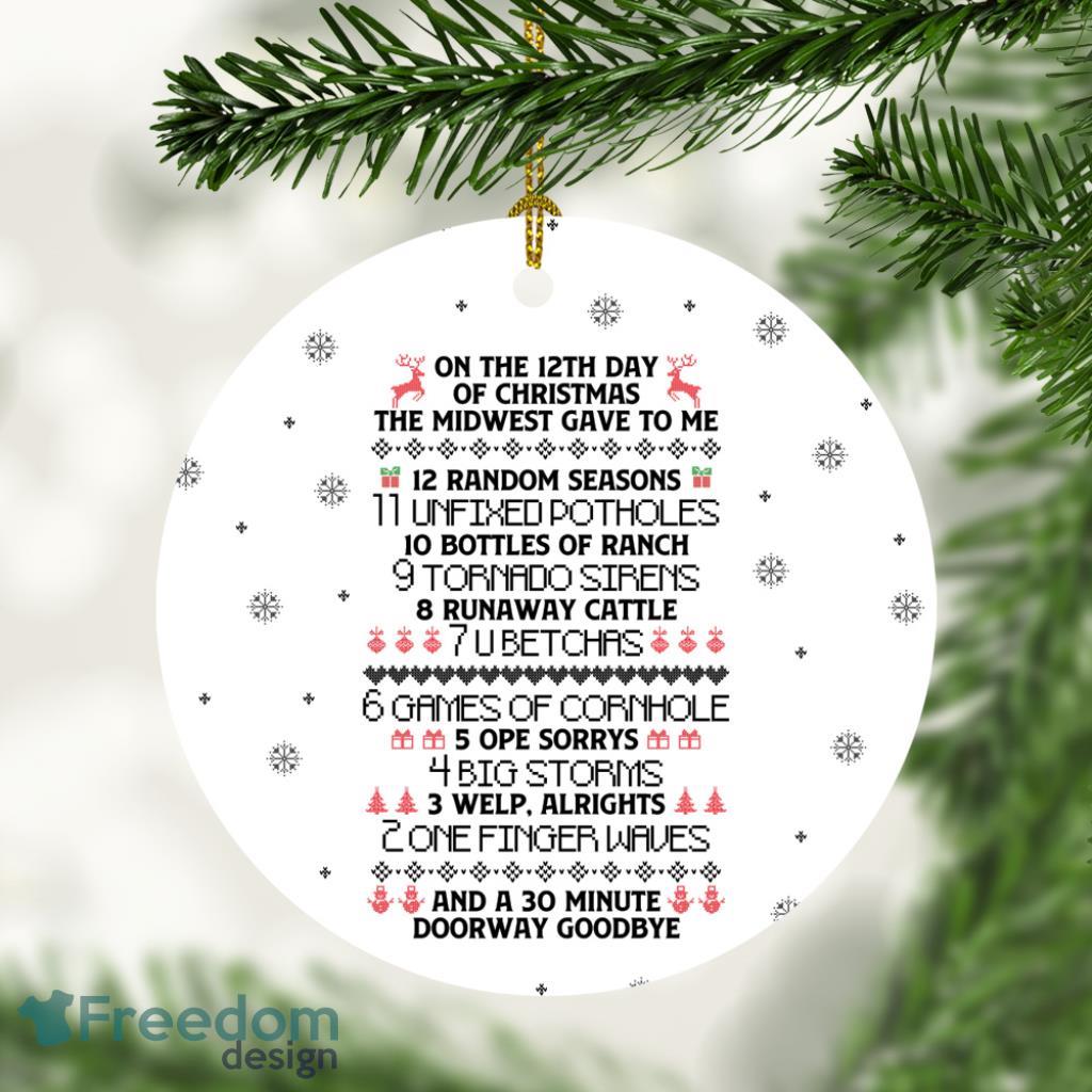 12 Days Of Corona 2020 Quarantine Decorative Christmas Ornament image 12 Days Of Corona 2020 Quarantine Decorative Christmas Ornament Product Photo 1