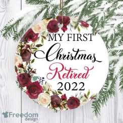 1st Christmas Retired Christmas Ornament 2022 Xmas Tree Decor