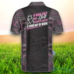 A Bad Day Of Golf Always Beats A Good Day Of Work Short Sleeve Polo Shirt Unisex Golf Polo Shirts Product Photo 2