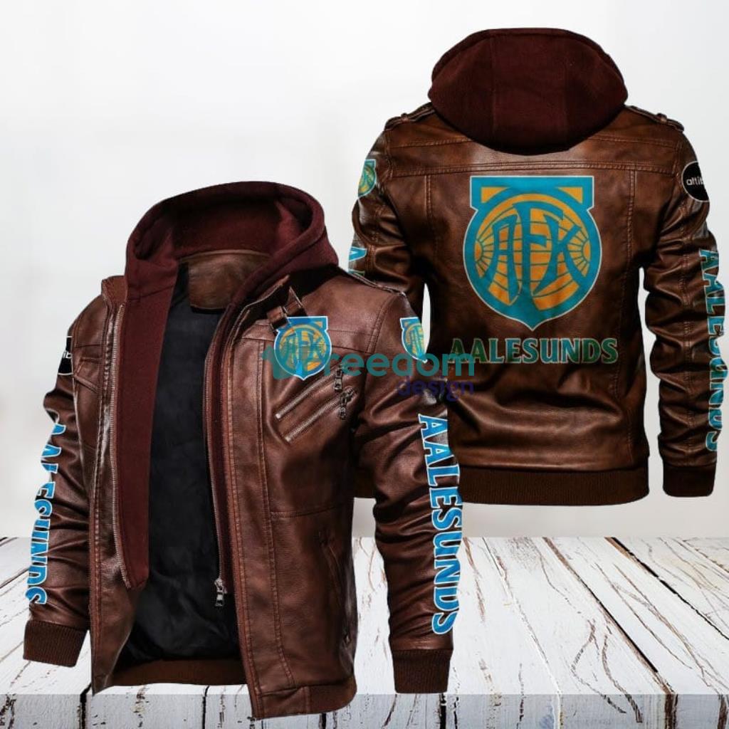 Aalesunds Fotballklubb Leather Jacket Gift For Men image Aalesunds Fotballklubb Leather Jacket Gift For Men Product Photo 1