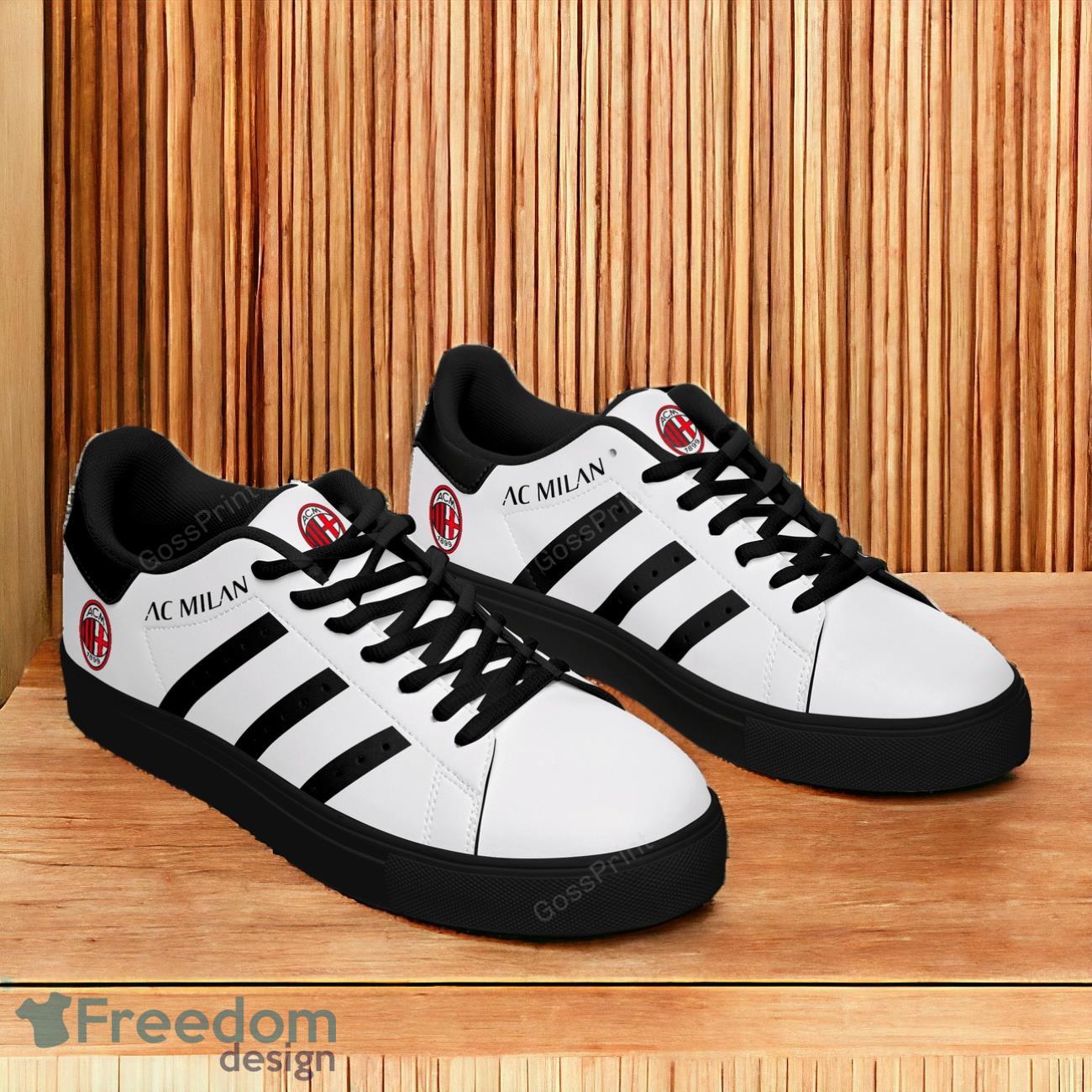 Ac Milan Skate Shoes 3D For Fans image Ac Milan Skate Shoes 3D For Fans Product Photo 1