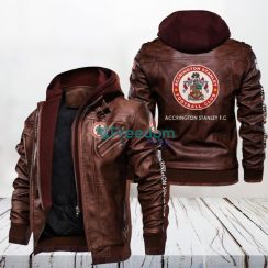 Accrington Stanley Leather Jacket Gift For Men