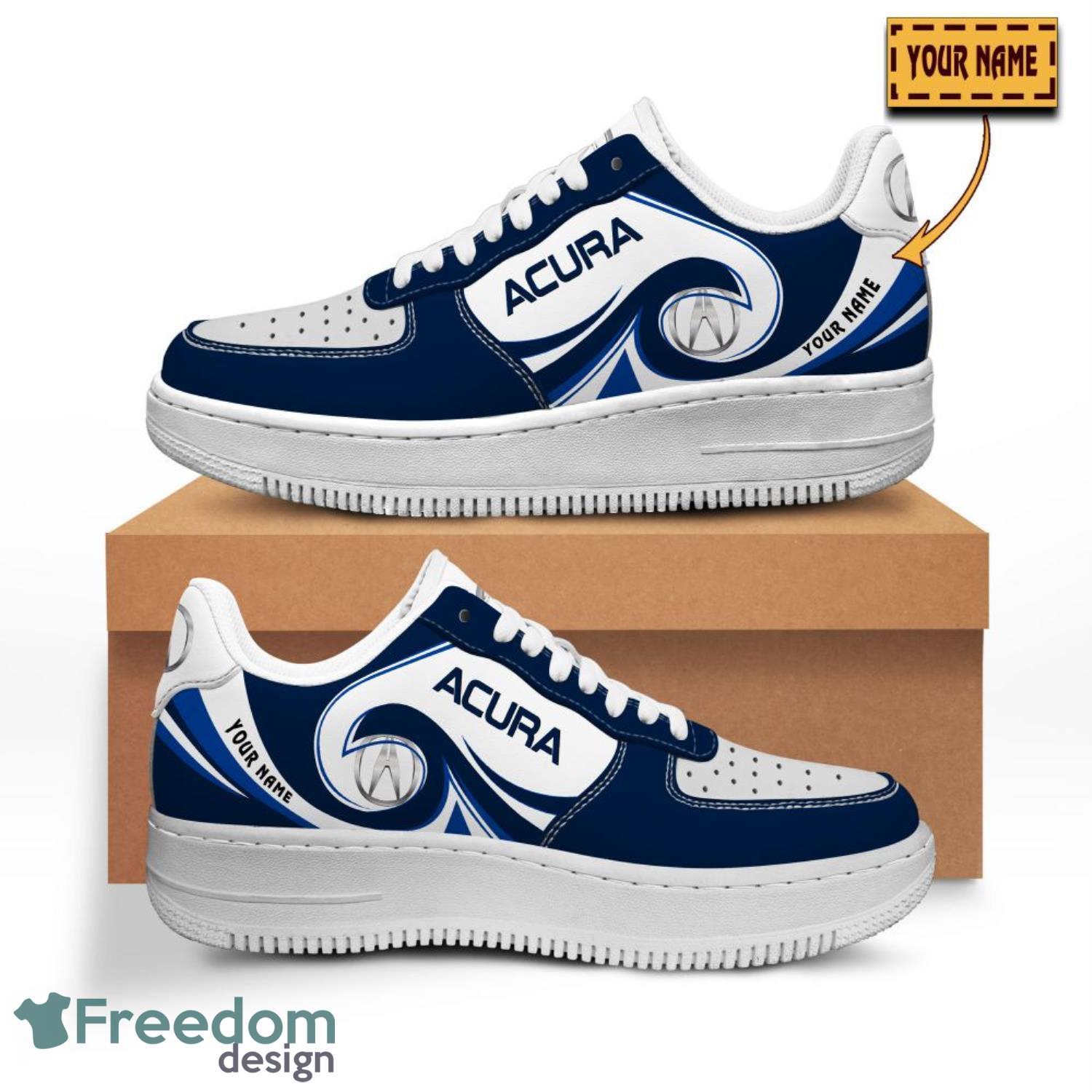 Acura Air Force Shoes For Men And Women Custom Name image Acura Air Force Shoes For Men And Women Custom Name Product Photo 2