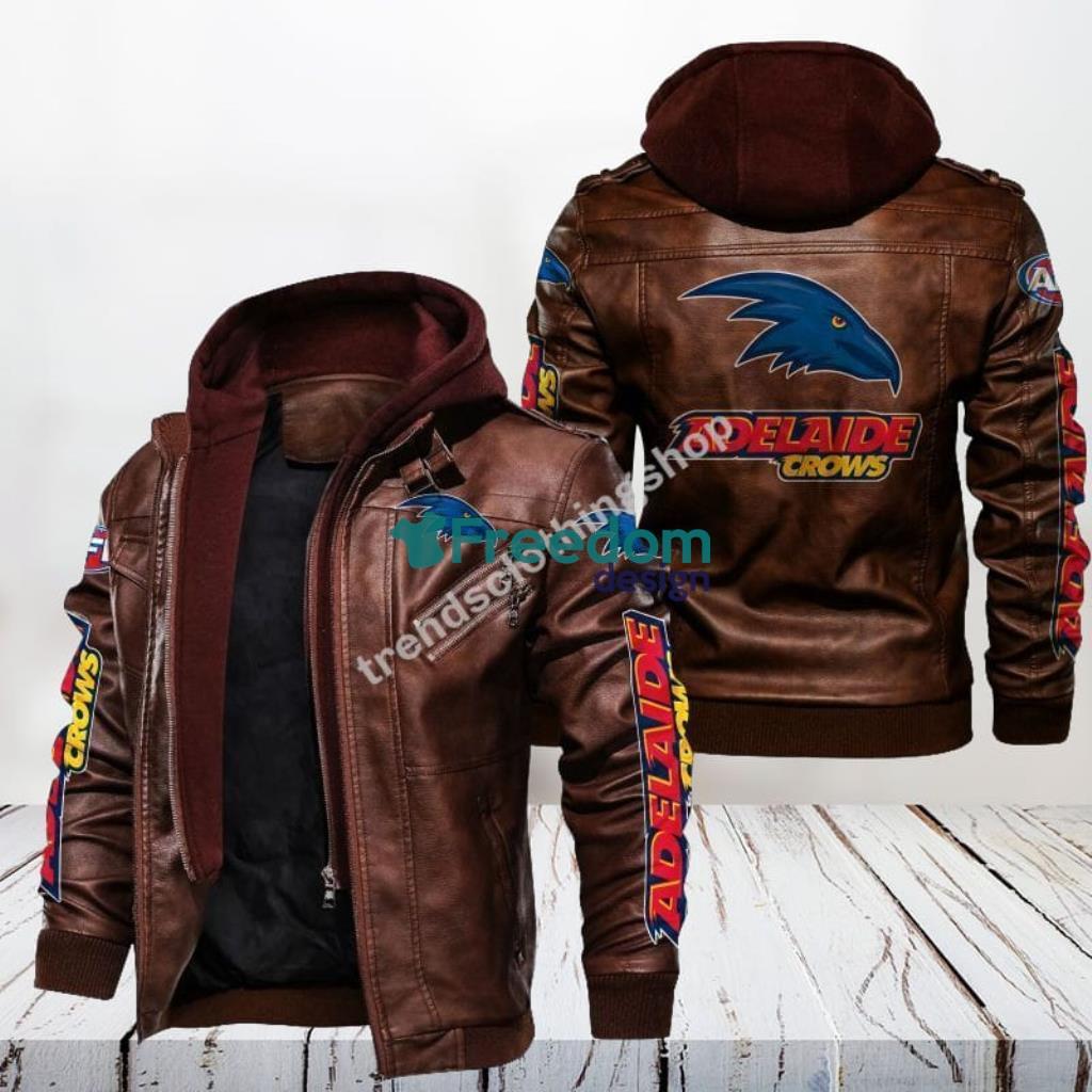 Adelaide Football Club Leather Jacket Gift For Men image Adelaide Football Club Leather Jacket Gift For Men Product Photo 1