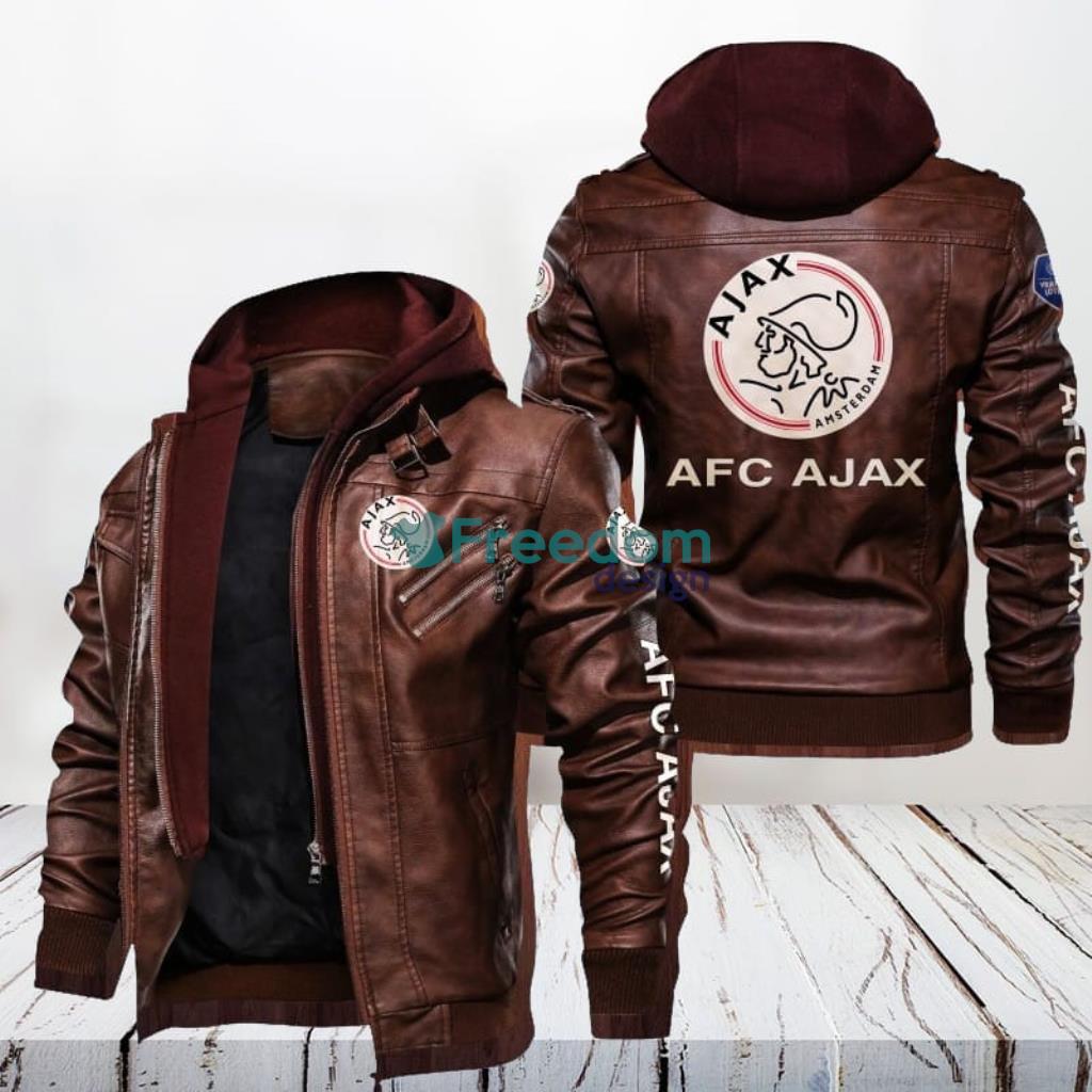 AFC Ajax Leather Jacket Gift For Men image AFC Ajax Leather Jacket Gift For Men Product Photo 1