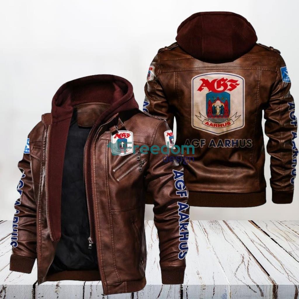 Agf Fodbold Leather Jacket Gift For Men image Agf Fodbold Leather Jacket Gift For Men Product Photo 1