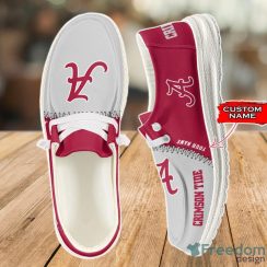 Alabama Crimson Tide Loafer Shoes Custom Name For Men Women