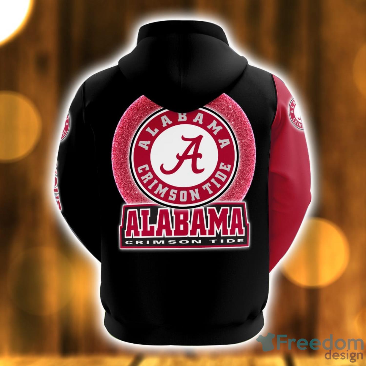 Alabama Crimson Tide Name All Over Printed 3D Hoodie For Fans Custom Name image Alabama Crimson Tide Name All Over Printed 3D Hoodie For Fans Custom Name Product Photo 2