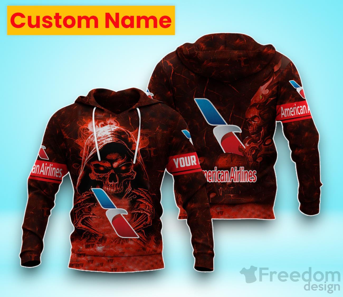 AMERICAN AIRLINES 3D Hoodie Custom Name Great Design For Men Women image AMERICAN AIRLINES 3D Hoodie Custom Name Great Design For Men Women Product Photo 1