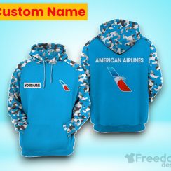 American Airlines 3D Hoodie Custom Name Hot Design For Men Women