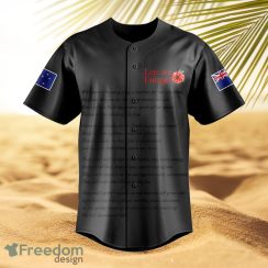 ANZ For the Fallen Baseball Jersey Shirt