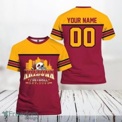 Arizona Cardinals All Over Printed Custom Name And Number Nfl 3D T Shirts Gift For Football Fans