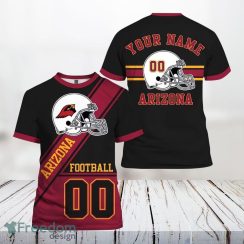 Arizona Cardinals All Over Printed Custom Name And Number Nfl 3D T Shirts Summer Gift For Fans