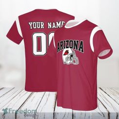 Arizona Cardinals Nfl 3D All Over Printed T Shirts Custom Name And Number Shirts For Awesome Fans