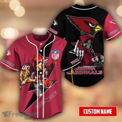 Arizona Cardinals NFL Custom Name Baseball Jersey Shirt For Men And Women