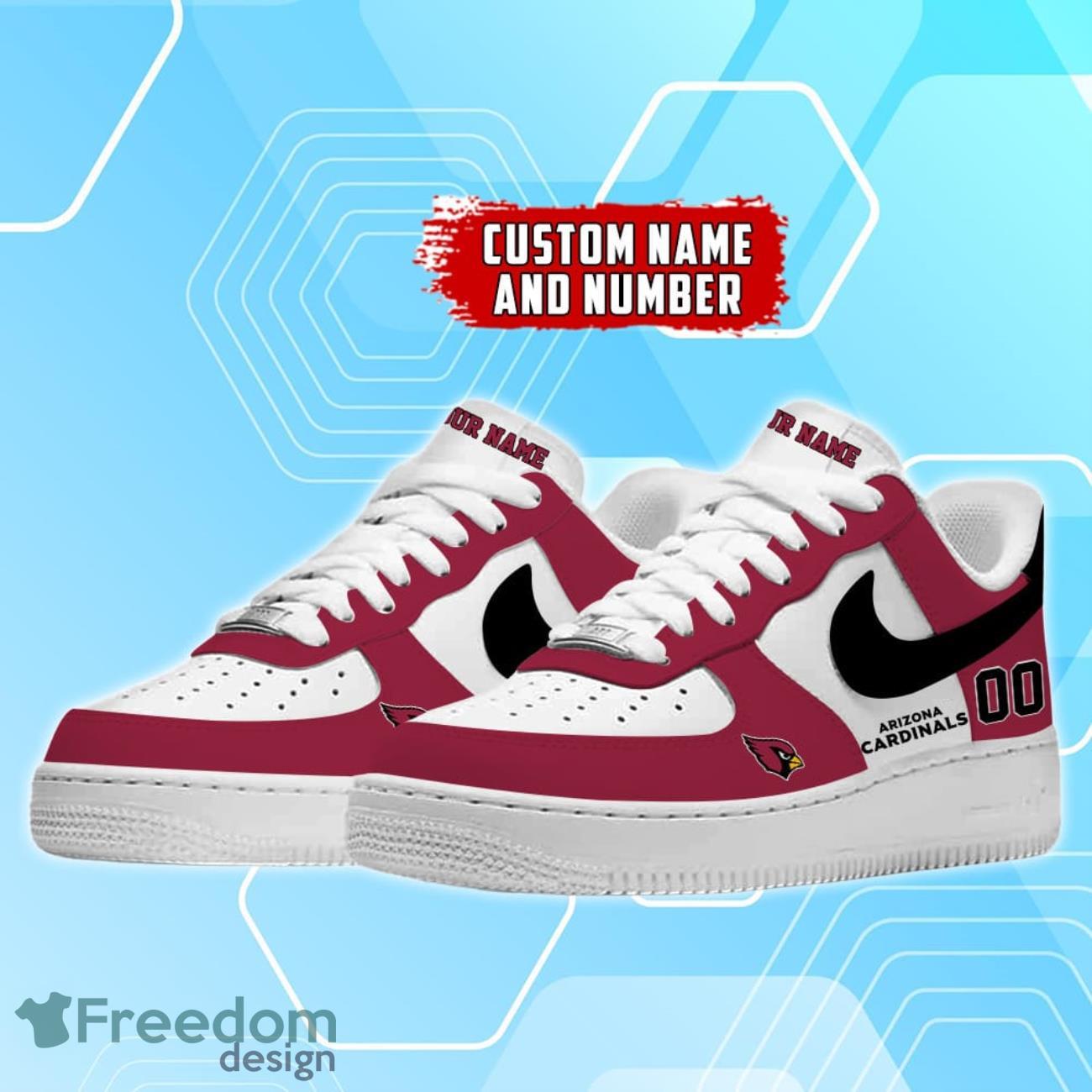 Arizona Cardinals NFL Custom Number And Name Air Force Shoes image Arizona Cardinals NFL Custom Number And Name Air Force Shoes Product Photo 2