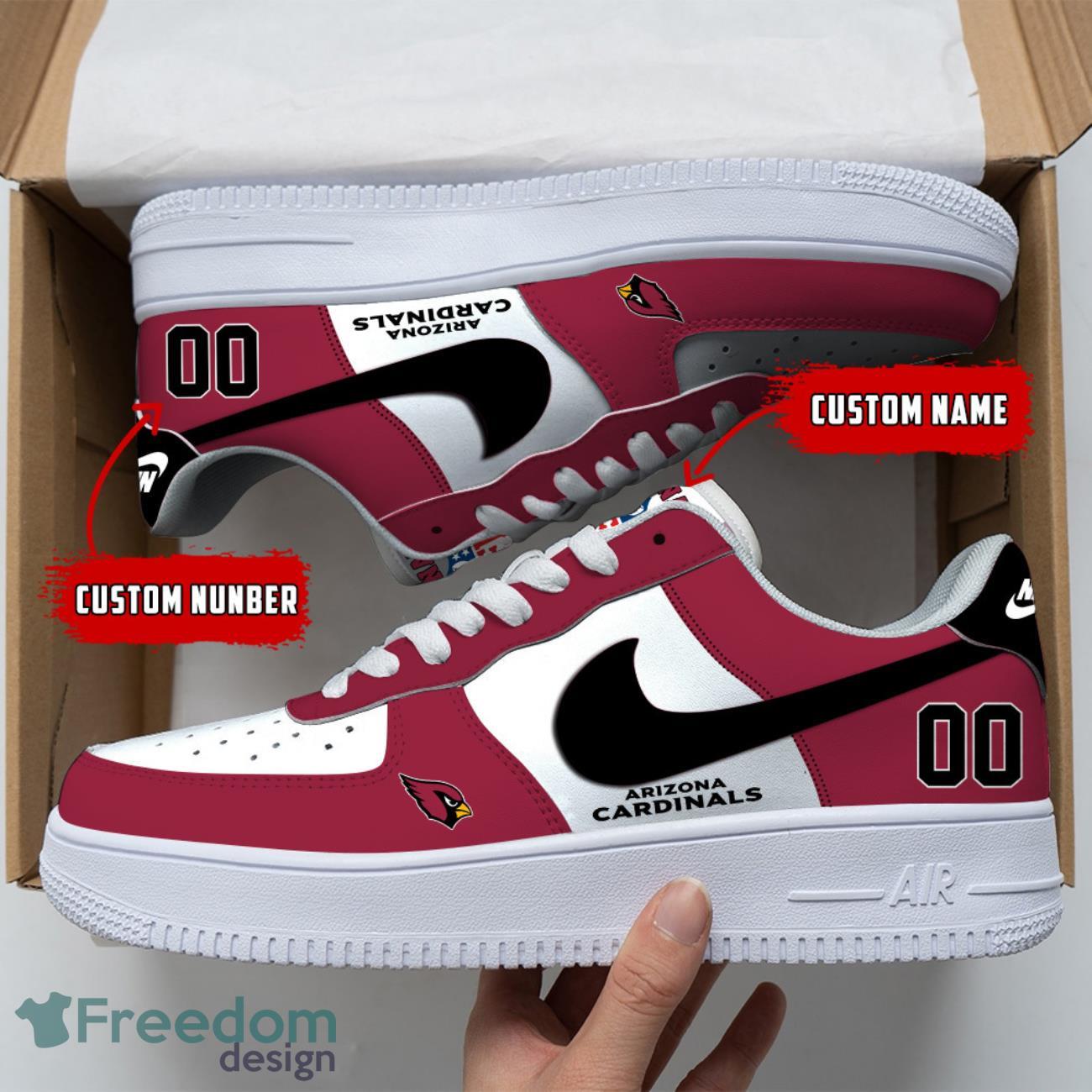 Arizona Cardinals NFL Custom Number And Name Air Force Shoes image Arizona Cardinals NFL Custom Number And Name Air Force Shoes Product Photo 1