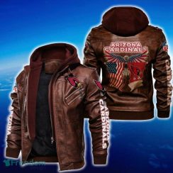 Arizona Cardinals NFL Eagle 2D Leather Jacket Gift For Men And Women Fans - Arizona Cardinals NFL Eagle Leather Jacket_2