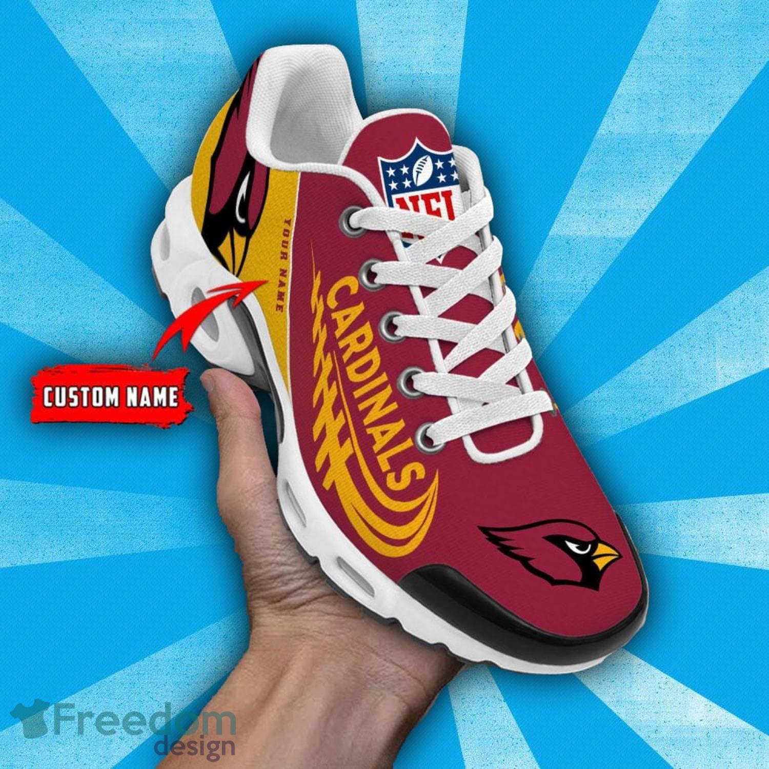 Arizona Cardinals Running Shoes Gradient Air Cushion Shoes Men And Women Custom Name Sport Shoes image Arizona Cardinals Running Shoes Gradient Air Cushion Shoes Men And Women Custom Name Sport Shoes Product Photo 1