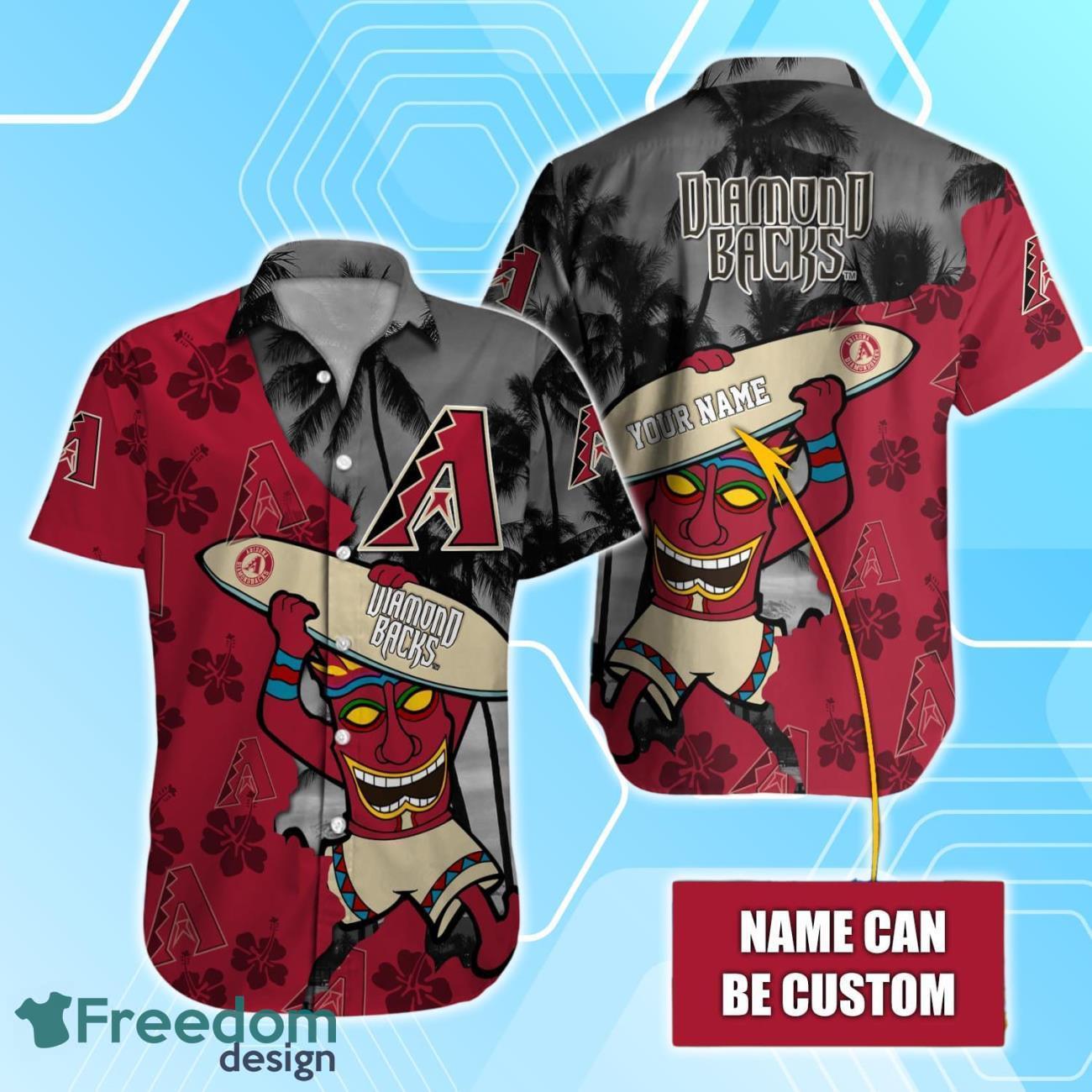 Arizona Diamondbacks Custom Name Hawaiian Shirt For Men Women Fan's Product Photo 1