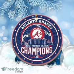 Atlanta Braves Christmas Ornament Champions World Series