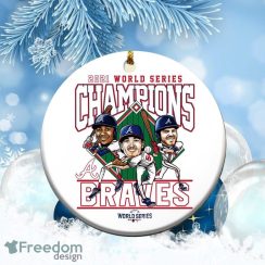 Atlanta Braves MLB World Series Champions Christmas Ornament 2021