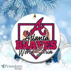 Atlanta Braves World Series Champions Christmas Tree Decoration Ornament