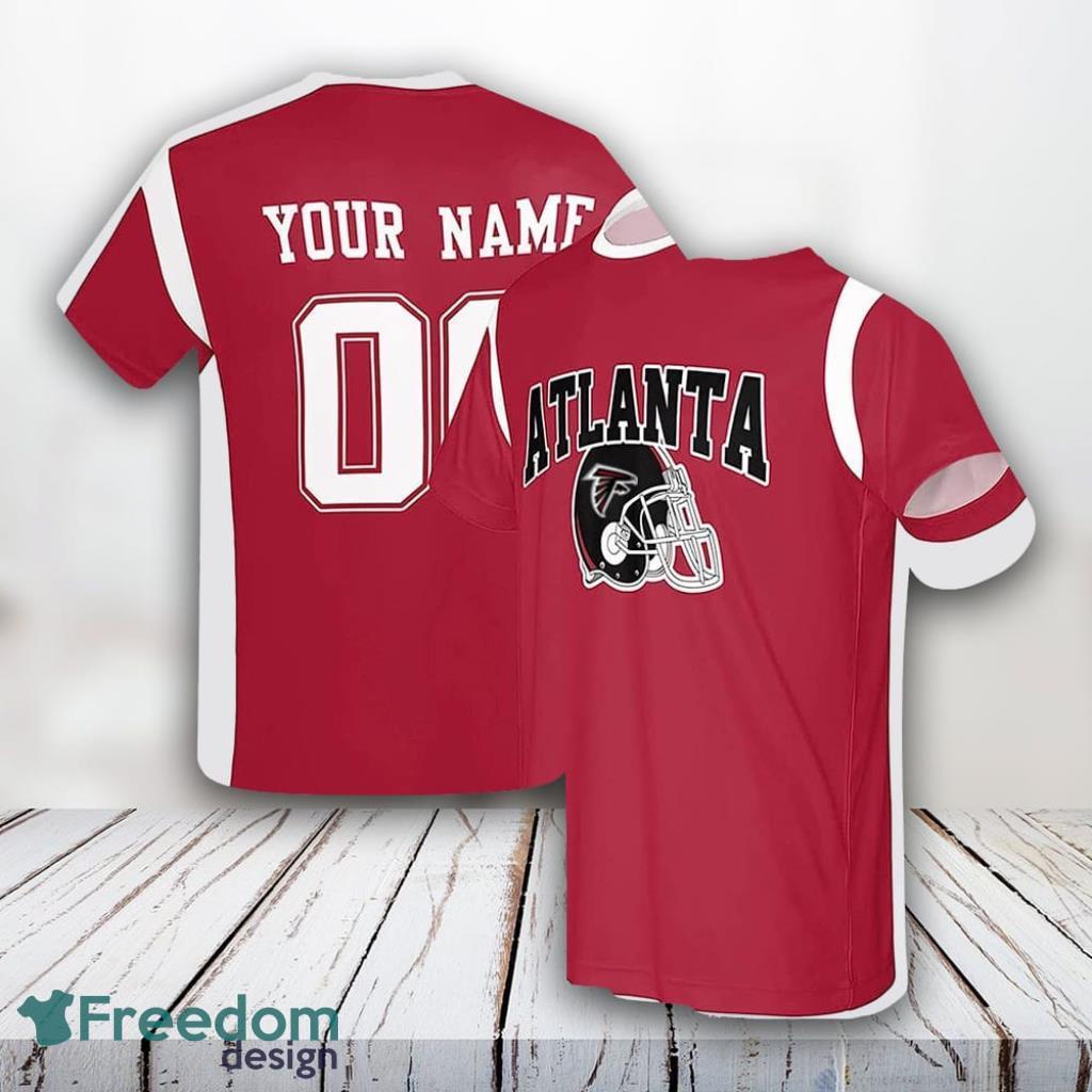 Atlanta Falcons All Over Printed Custom Name And Number Nfl 3D T Shirts For Cool Fans Product Photo 1